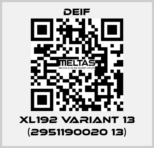 XL192 Variant 13 (2951190020 13) Deif