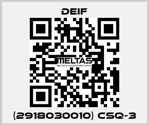 (2918030010) CSQ-3 Deif