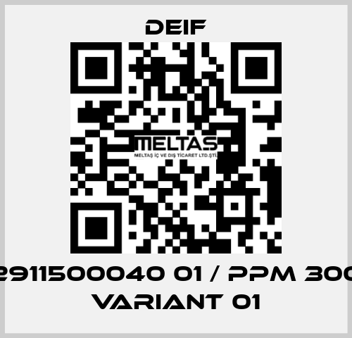 2911500040 01 / PPM 300 Variant 01 Deif