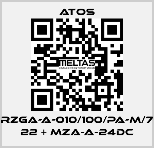 RZGA-A-010/100/PA-M/7 22 + MZA-A-24DC Atos