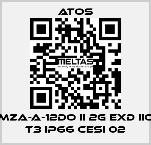 MZA-A-12DO II 2G Exd IIC T3 IP66 CESI 02 Atos