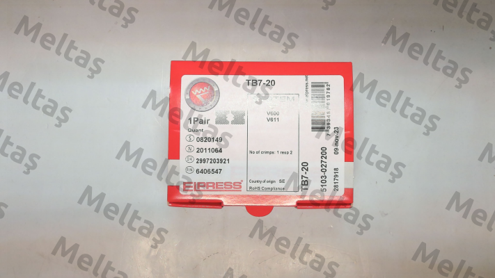 P/N: 5103-027200, Type: TB7-20 Elpress