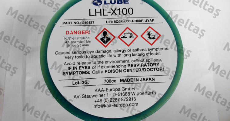 249137  LHL-X100-7 Lube