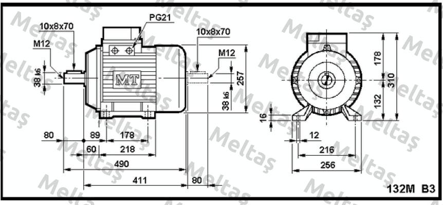 DN   132  M4/8 Fimet