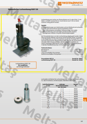 90560/Lochwerkzeug HLW 120 WEITKOWITZ