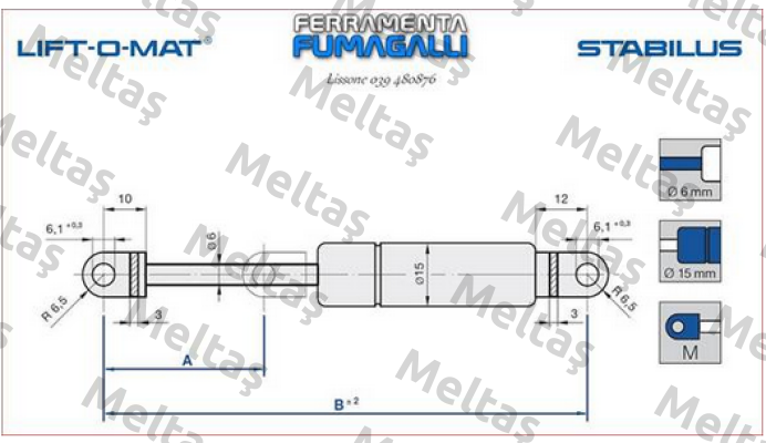 LIFT-O-MAT 4775SX 400N Stabilus