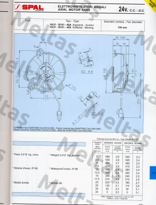 VA31-B100-46A 10FT SPAL