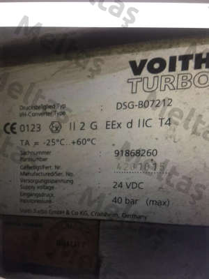 DSG-B07212  Voith