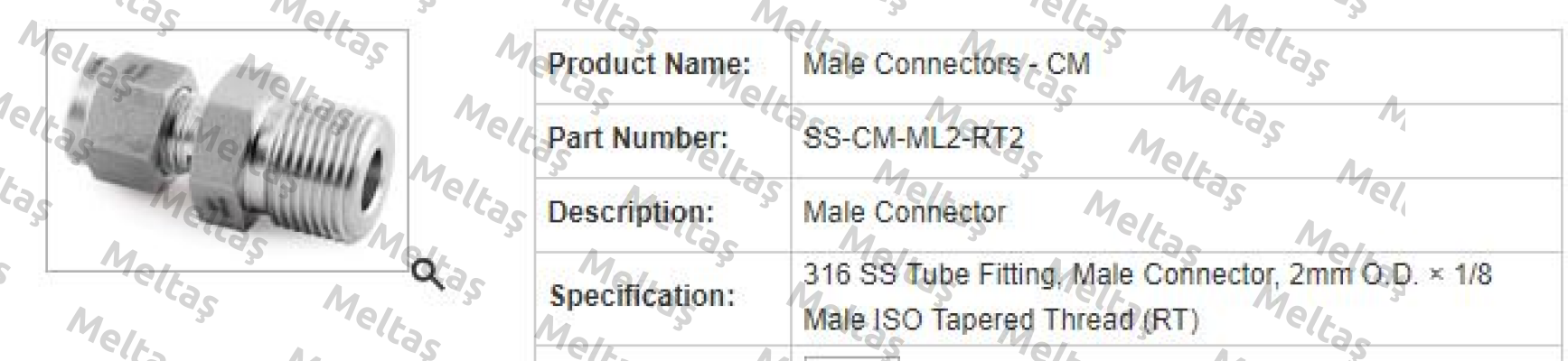 P/N: SS-CM-ML2-RT2  Fitok