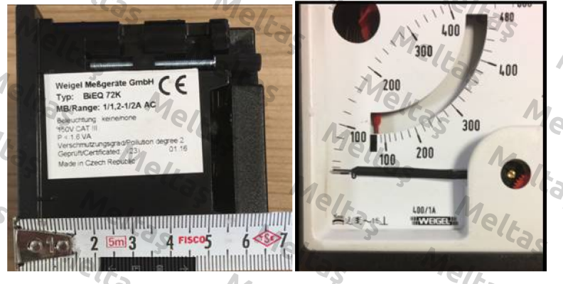 BIEQ72K Bimetall-Dreheiseninstrument AC (674.124.1000)  Weigel