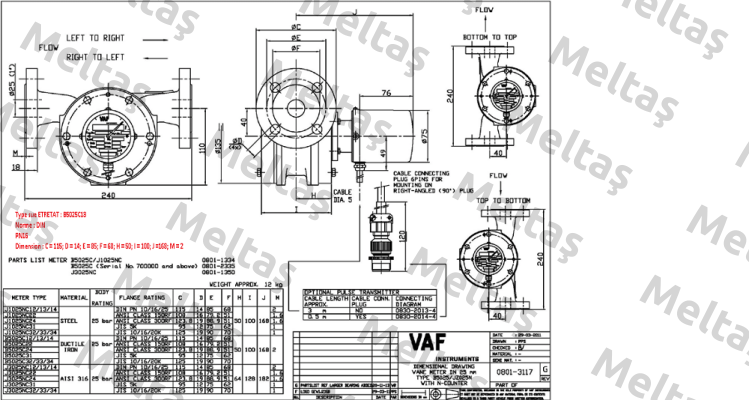 B5025C13  VAF Instruments