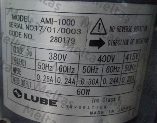 AMI-1000 Lube