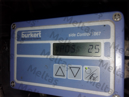 side Control 1067, SN:52102, Nr:00642292 - should be ordered a new position measuring system, please provide ordering code of the valve on which the controller is installed Burkert