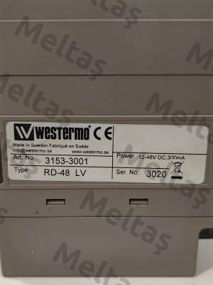 P/N: 3153-3001 Type: RD-48 LV Westermo