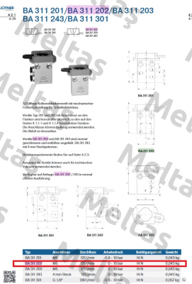 J70210171, Type BA 311202 M5 Joyner Pneumatic