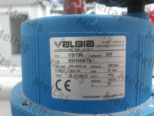 VB190 HT, cod.85H00619 Valbia