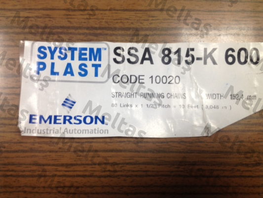 SSA815-K600 System Plast