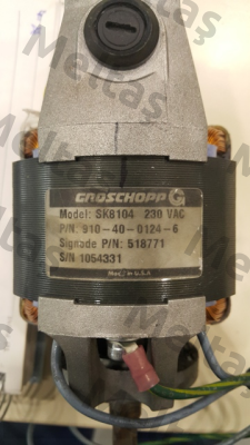 Model: SK8104 230VAC P/N: 910-40-0124-6 (OEM FOR Signode)  Groschopp