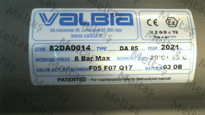 DA85 Valbia