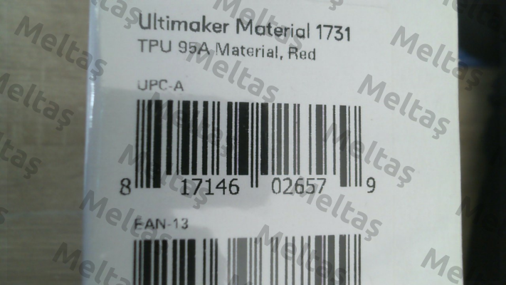 TPU 95A 2.85MM RED 750GR FILAMENT Ultimaker