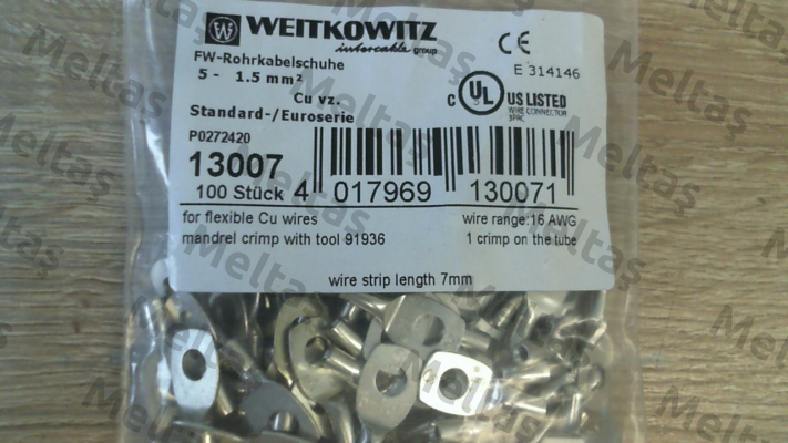 13007(1 pack 100 pcs) WEITKOWITZ