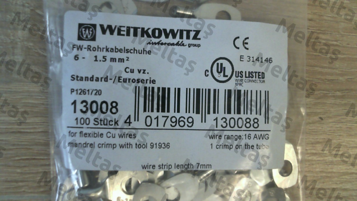 13008(1 pack 100 pcs) WEITKOWITZ