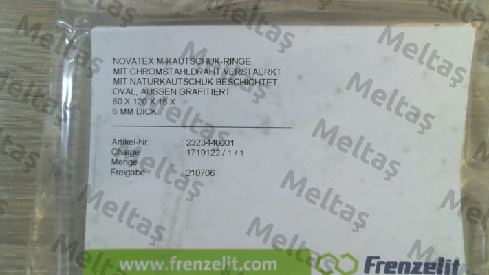 Nr 05 9999 0600 (Novatex 80x120x15x 6mm) Frenzelit