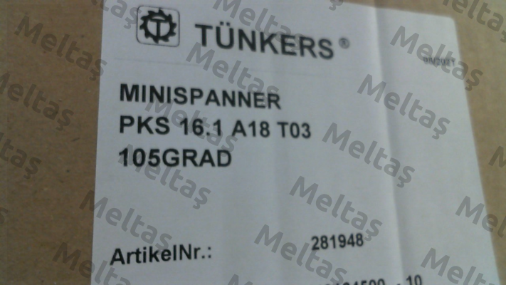 PKS 16.1 A18 T03 Tünkers