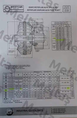 Rotofluid Alfa 75P K 2N  Westcar