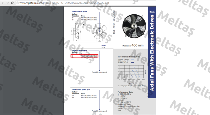 R11R-40SPS-ECM-3500 Hidria