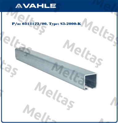 P/n: 0314122/00, Type: S3-2000-K Vahle