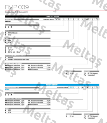 FMP-039-2-S-A-A-6-A25-N-P01 MP Filtri