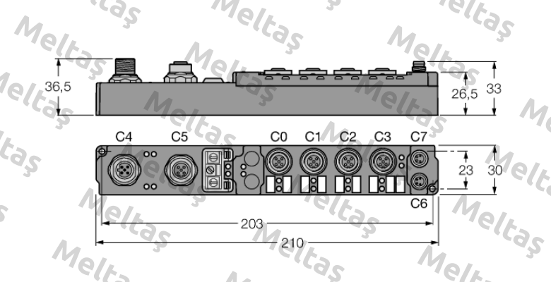 p/n: 6824432, Type: SDPB-0404D-1005 Turck