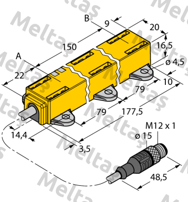 LI150P1-Q17LM1-LU4X2-0,3-RS5/S97 Turck