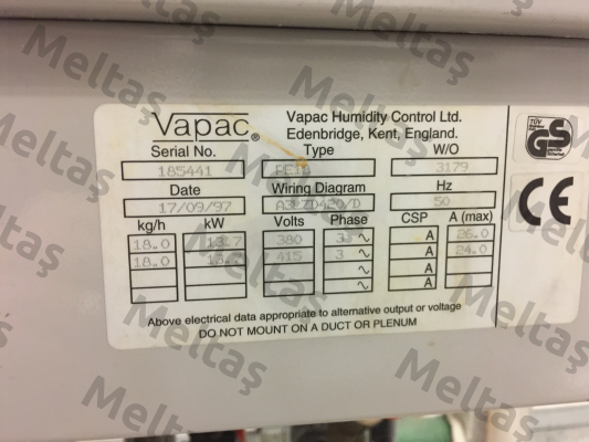 PCM3N-3WA Vapac